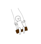 適当に使えるしろいひと（個別スタンプ：38）