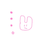 ピンクのらくがき（個別スタンプ：6）