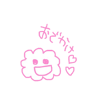 ピンクのらくがき（個別スタンプ：12）
