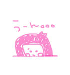 ピンクのらくがき（個別スタンプ：21）