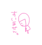 ピンクのらくがき（個別スタンプ：26）