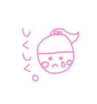 ピンクのらくがき（個別スタンプ：35）