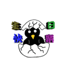 Little Blackbird small point of（個別スタンプ：35）