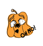 Halloween special : Am a pumpkin ！（個別スタンプ：9）