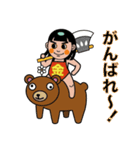 金太郎とクマ吉（個別スタンプ：3）