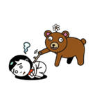 金太郎とクマ吉（個別スタンプ：5）