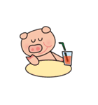 ブタ子ちゃんの毎日（個別スタンプ：3）
