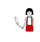 girl in the red skirt（個別スタンプ：5）