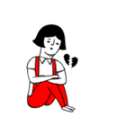 girl in the red skirt（個別スタンプ：7）