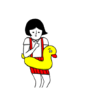 girl in the red skirt（個別スタンプ：15）