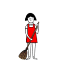 girl in the red skirt（個別スタンプ：18）