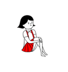 girl in the red skirt（個別スタンプ：30）