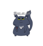 黒猫ザックさん（個別スタンプ：1）