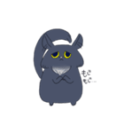 黒猫ザックさん（個別スタンプ：18）