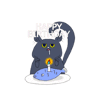 黒猫ザックさん（個別スタンプ：23）