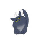 黒猫ザックさん（個別スタンプ：35）