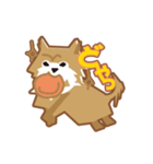 ポメラニアンのチロル（個別スタンプ：1）