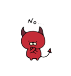 赤い悪魔 ネコデビル（個別スタンプ：7）