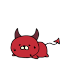 赤い悪魔 ネコデビル（個別スタンプ：9）