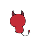赤い悪魔 ネコデビル（個別スタンプ：10）