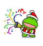 クリスマス用！カエル(蛙)のスタンプ（個別スタンプ：14）