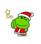 クリスマス用！カエル(蛙)のスタンプ（個別スタンプ：17）