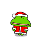クリスマス用！カエル(蛙)のスタンプ（個別スタンプ：19）