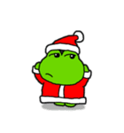 クリスマス用！カエル(蛙)のスタンプ（個別スタンプ：22）