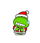 クリスマス用！カエル(蛙)のスタンプ（個別スタンプ：23）