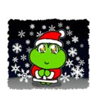 クリスマス用！カエル(蛙)のスタンプ（個別スタンプ：30）