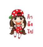 Strawberry Cute Girl (Fruit Ver.01)（個別スタンプ：7）