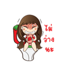 Strawberry Cute Girl (Fruit Ver.01)（個別スタンプ：36）