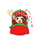 Strawberry Cute Girl (Fruit Ver.01)（個別スタンプ：39）