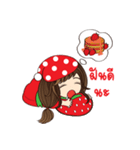 Strawberry Cute Girl (Fruit Ver.01)（個別スタンプ：40）