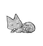 くろ ねこ（個別スタンプ：7）