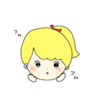 Funny facesを好きになって（個別スタンプ：1）