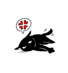 黒い猫（個別スタンプ：6）