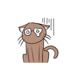 茶色猫（個別スタンプ：4）