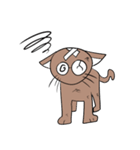 茶色猫（個別スタンプ：8）