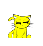 黄色猫（個別スタンプ：18）