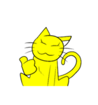 黄色猫（個別スタンプ：25）
