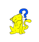 黄色猫（個別スタンプ：34）