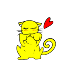 黄色猫（個別スタンプ：37）