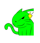 緑猫（個別スタンプ：32）