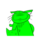 緑猫（個別スタンプ：38）