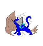 青色猫（個別スタンプ：1）