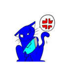 青色猫（個別スタンプ：2）