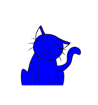 青色猫（個別スタンプ：24）