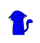 青色猫（個別スタンプ：36）
