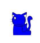 青色猫（個別スタンプ：39）